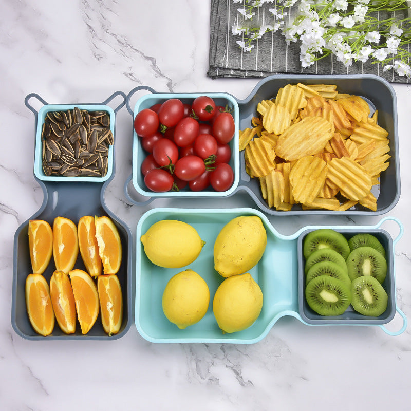 Multi-layer Compartment Snack Storage Box